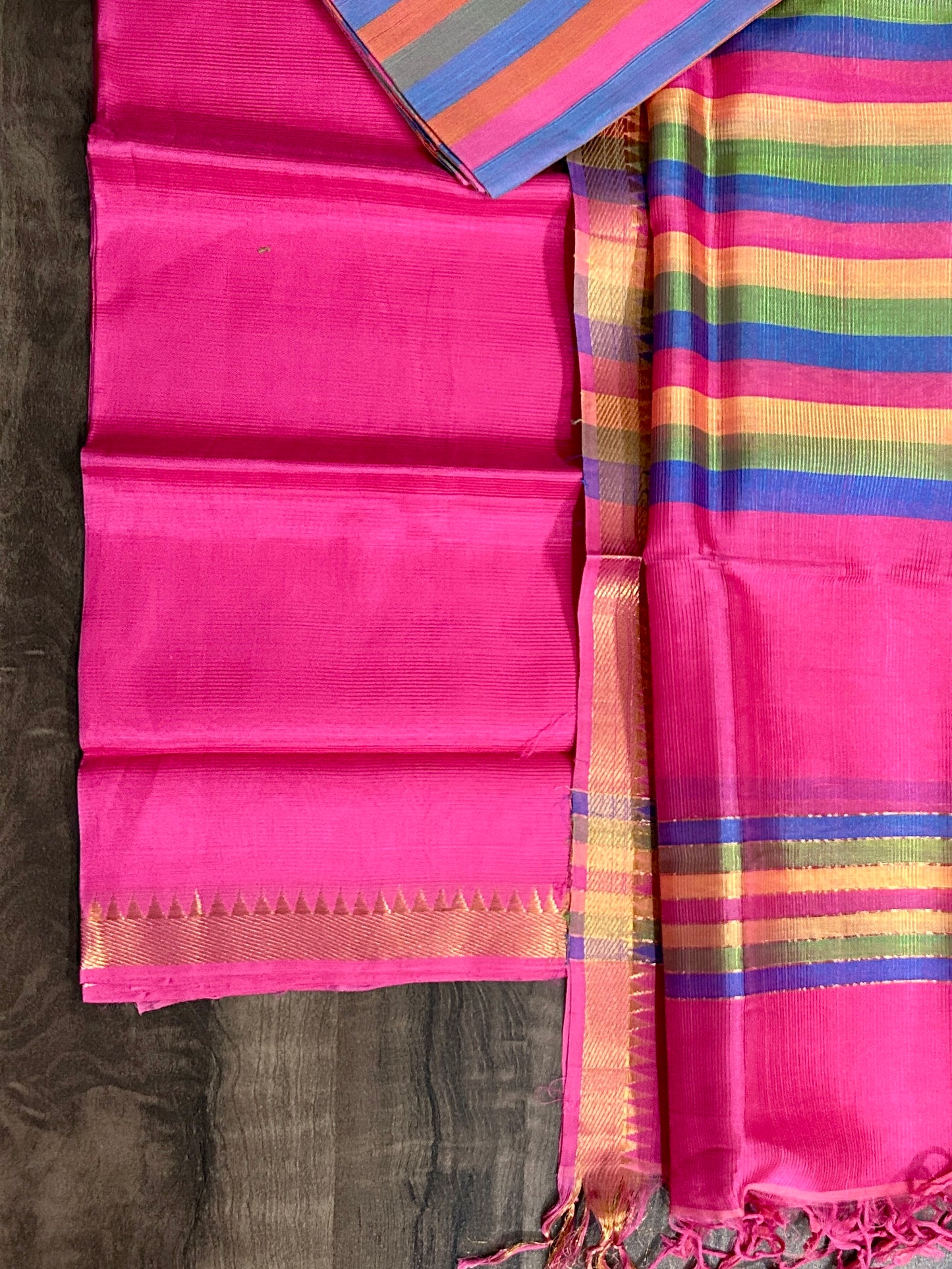 Mangalagiri Silk Cotton Dress Material