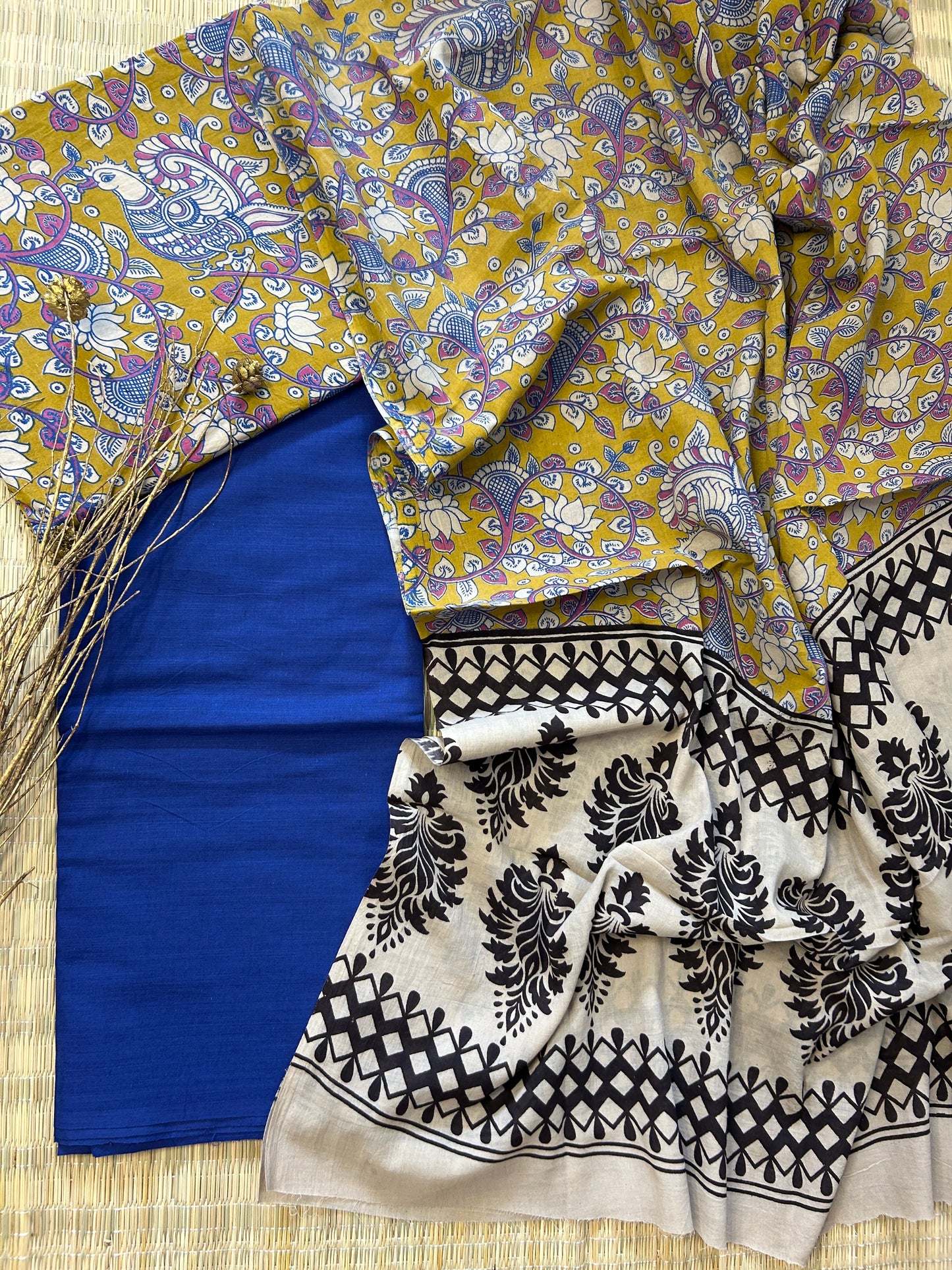 Kalamkari Cotton Dress Material