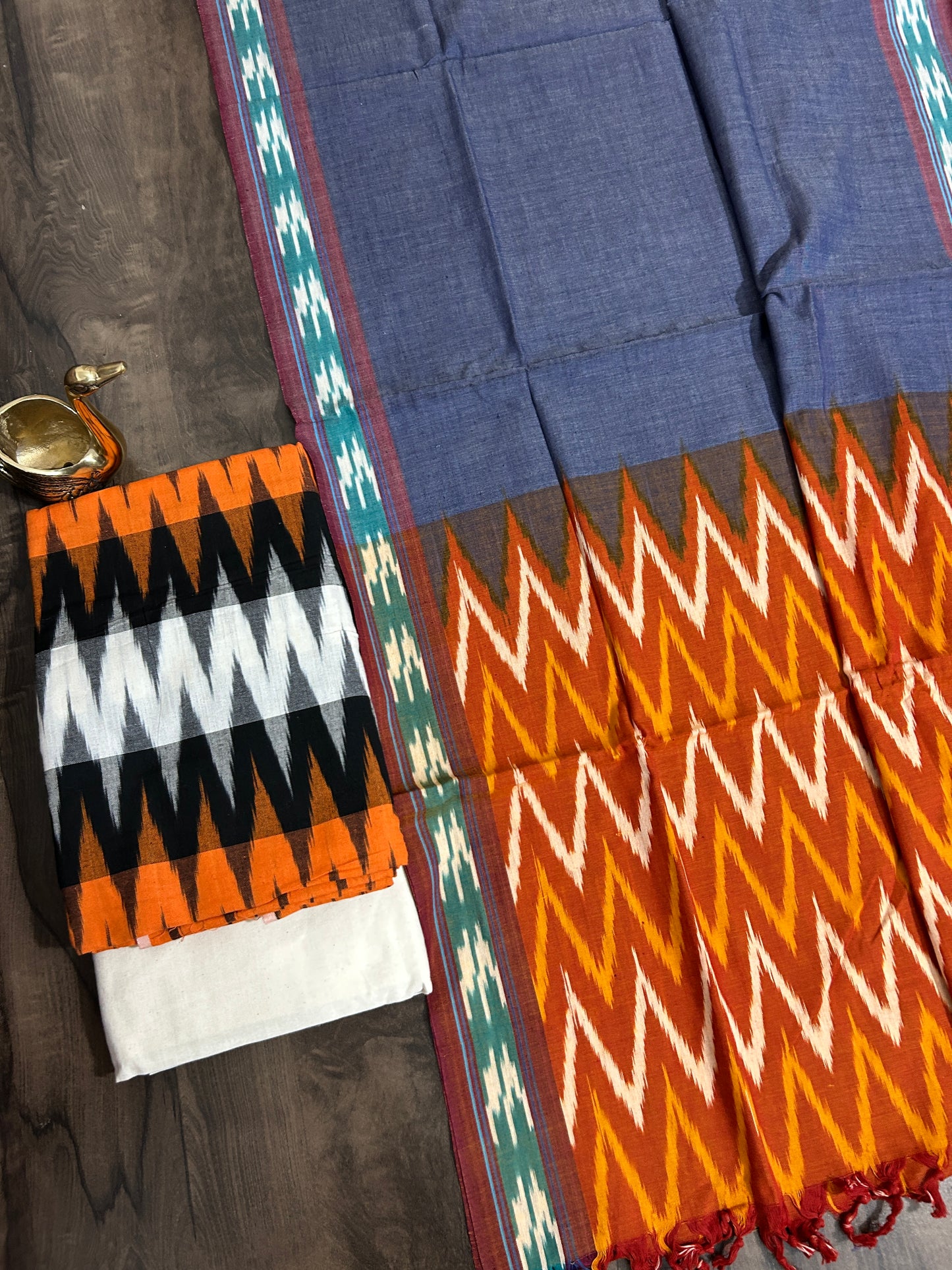 Ikat Cotton Dress Material