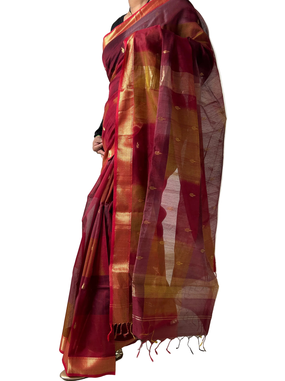 Maheshwari Silk Cotton Saree with Blouse