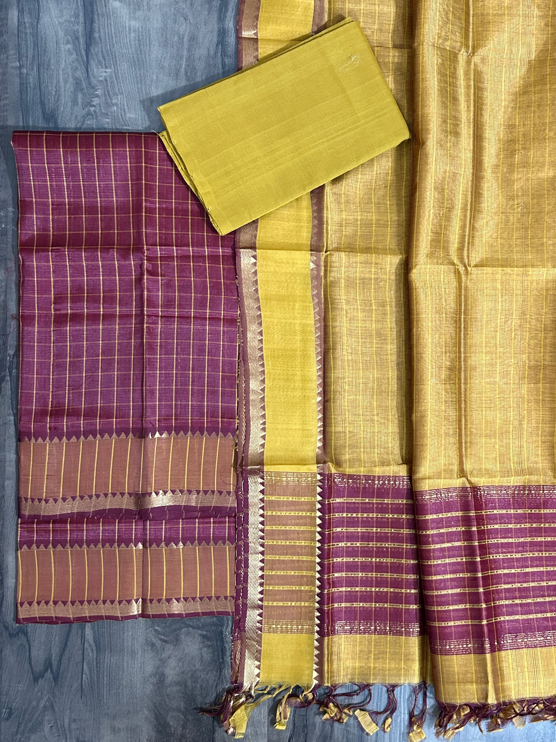 Mangalagiri Silk Cotton Dress Material