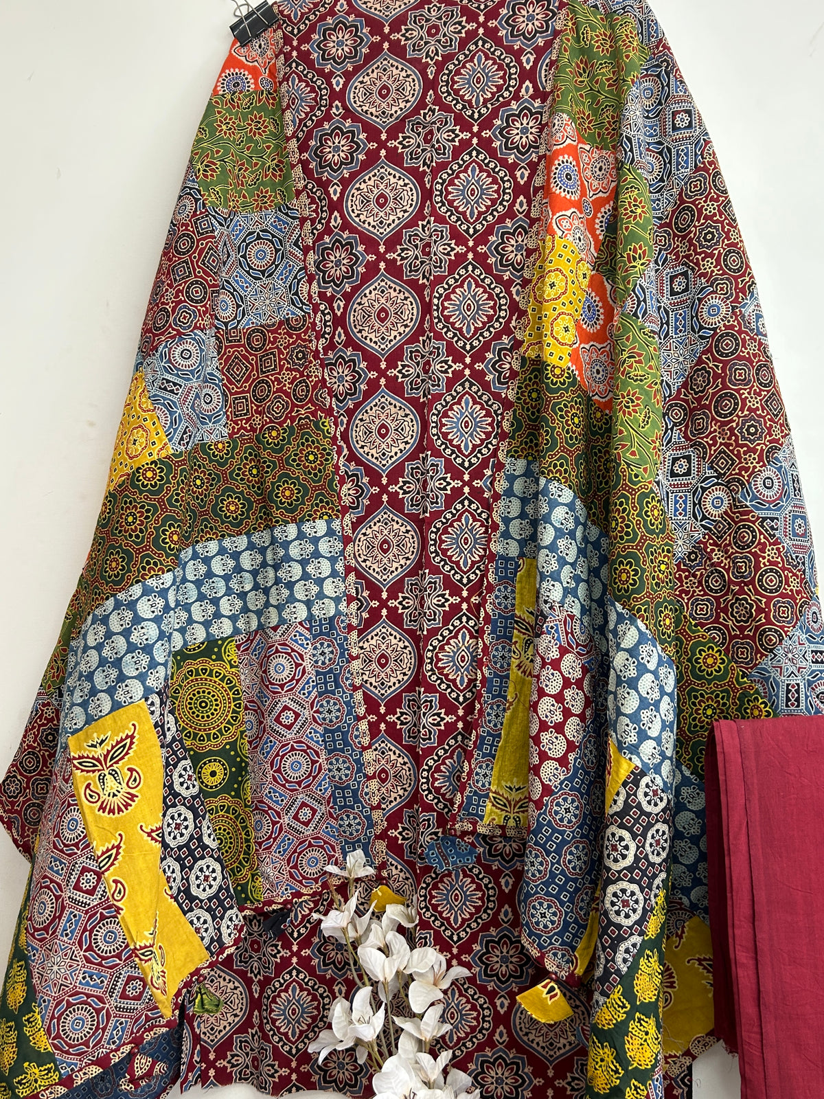 2. Ajrakh Cotton Dress Material