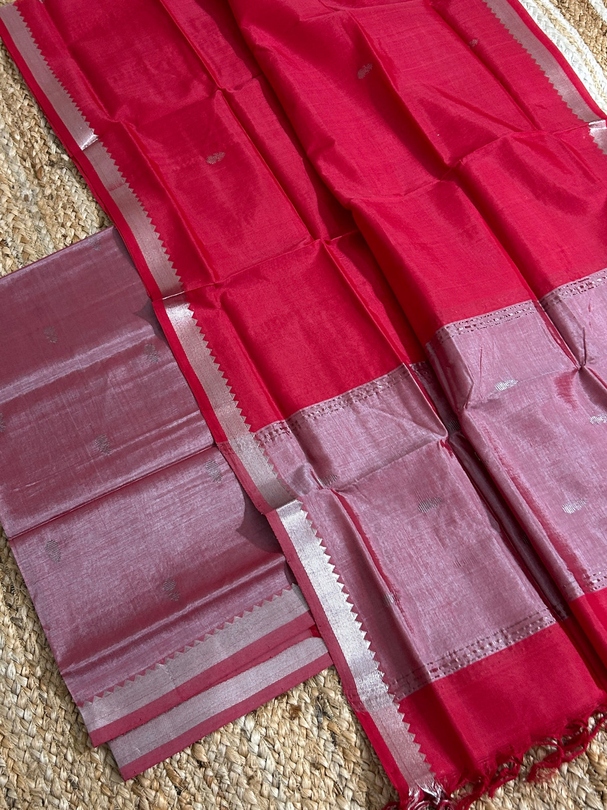 Mangalagiri Silk Cotton Dress Material