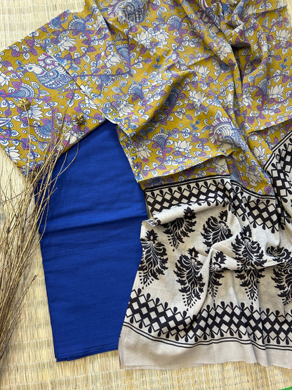 Kalamkari Cotton Dress Material