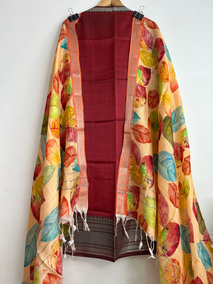 Mangalagiri Silk Cotton Dress Material