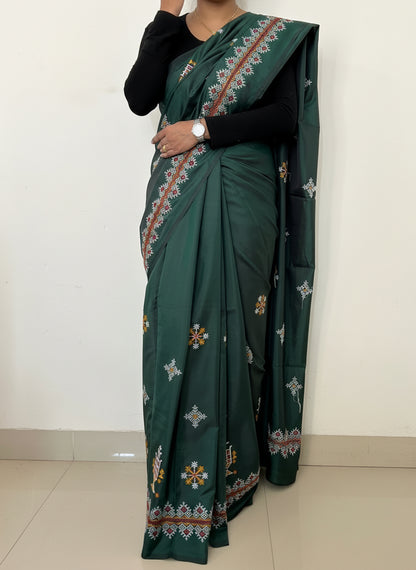 Kasuti Work Silk Saree with Blouse