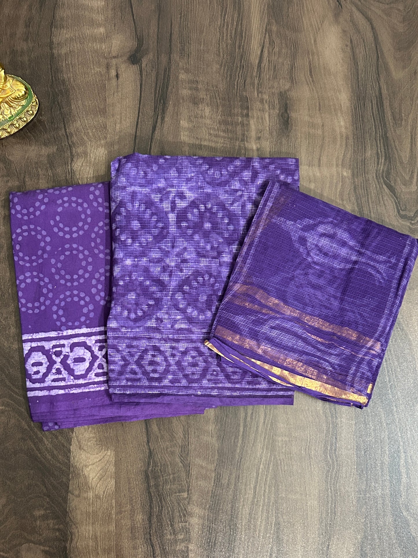 Hand Block Print Kota Doriya Dress Material