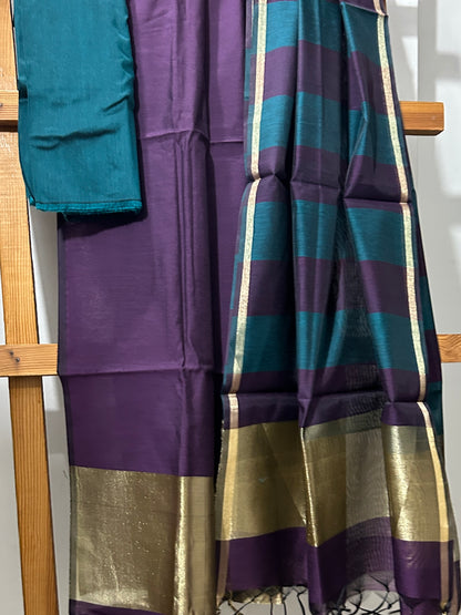 Maheshwari Silk Cotton Dress Material