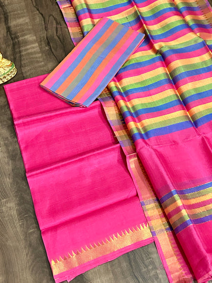 Mangalagiri Silk Cotton Dress Material