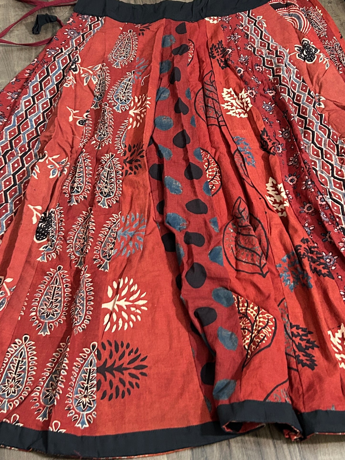 Ajrakh Cotton Skirt