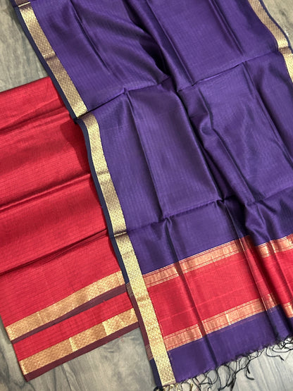 Maheshwari Silk Cotton Dress Material