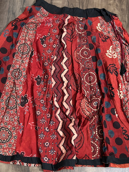 Ajrakh Cotton Skirt