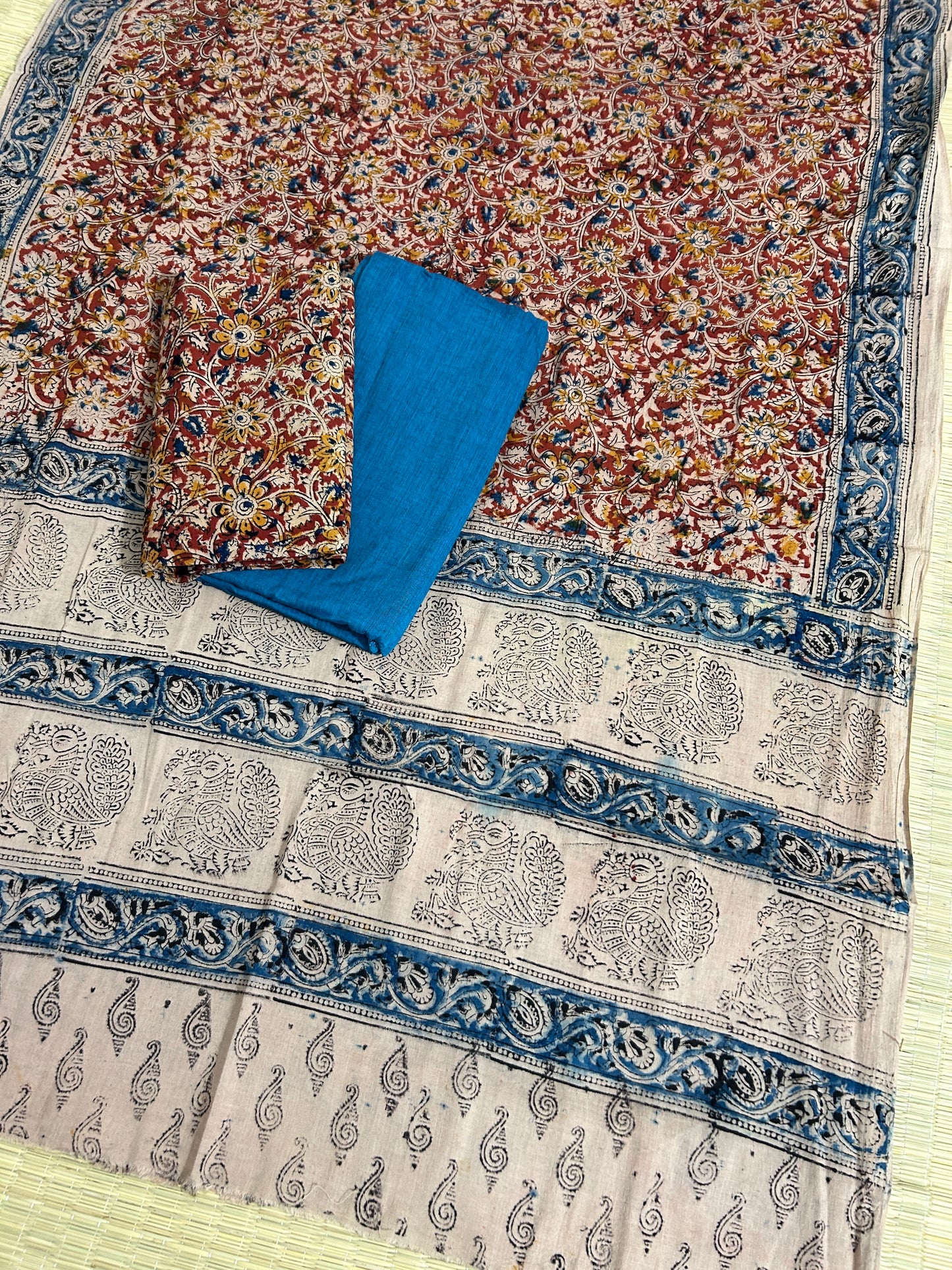 Kalamkari Cotton Dress Material