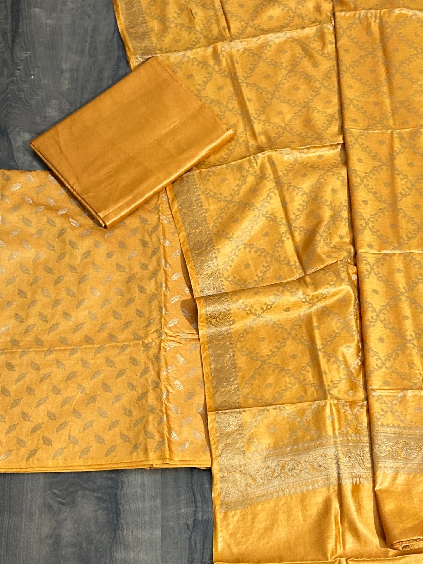 Banarasi Silk Cotton Dress Material