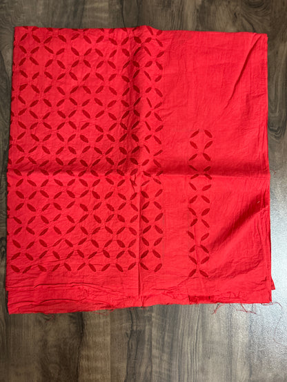 Appliqué Work Cotton Kurti Fabric