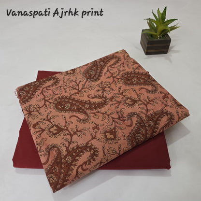 Vanaspati Hand BlockPrint Cotton Top Bottom Set