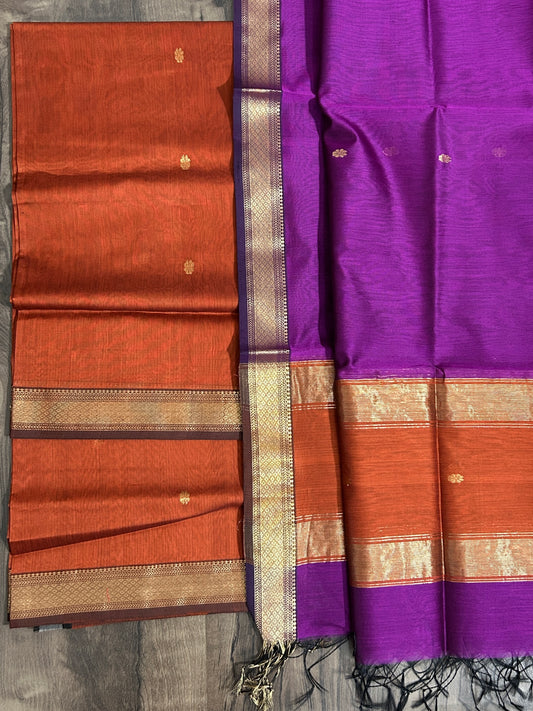 Maheshwari Silk Cotton Dress Material