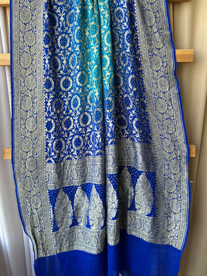 Pure Georgette Bandhej Neemjari Dupatta