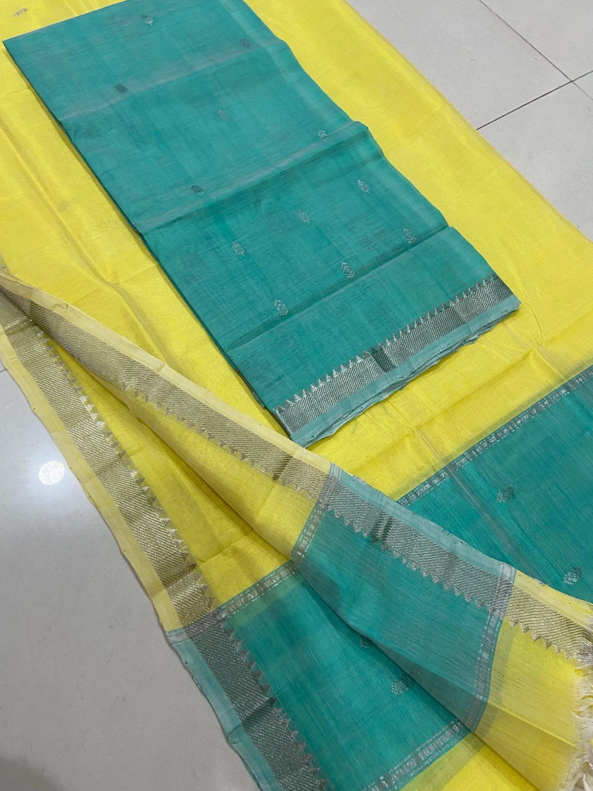 Mangalagiri Silk Cotton Dress Material