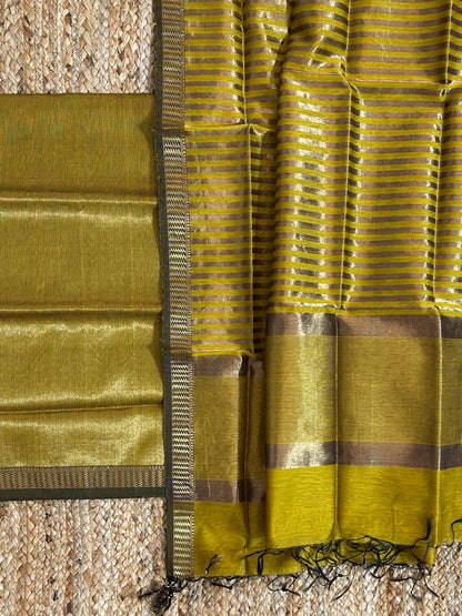 Maheshwari Tissue zari Dress Material