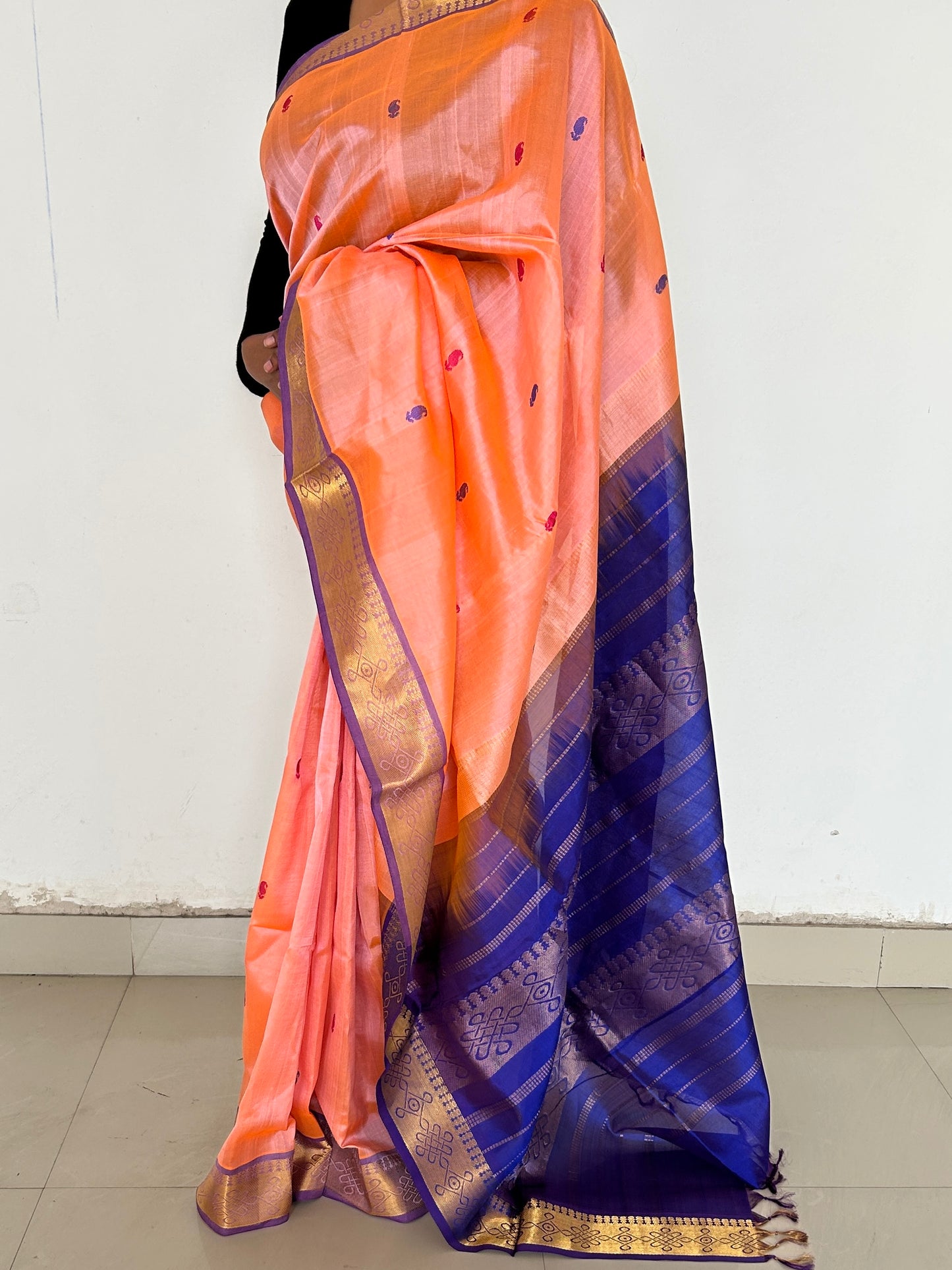 Arani Silk Saree with All over bootis
