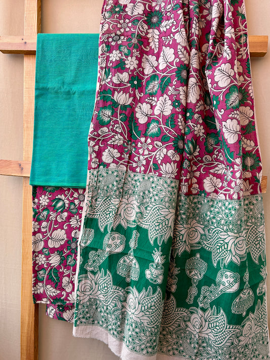 Kalamkari Cotton Dress Material