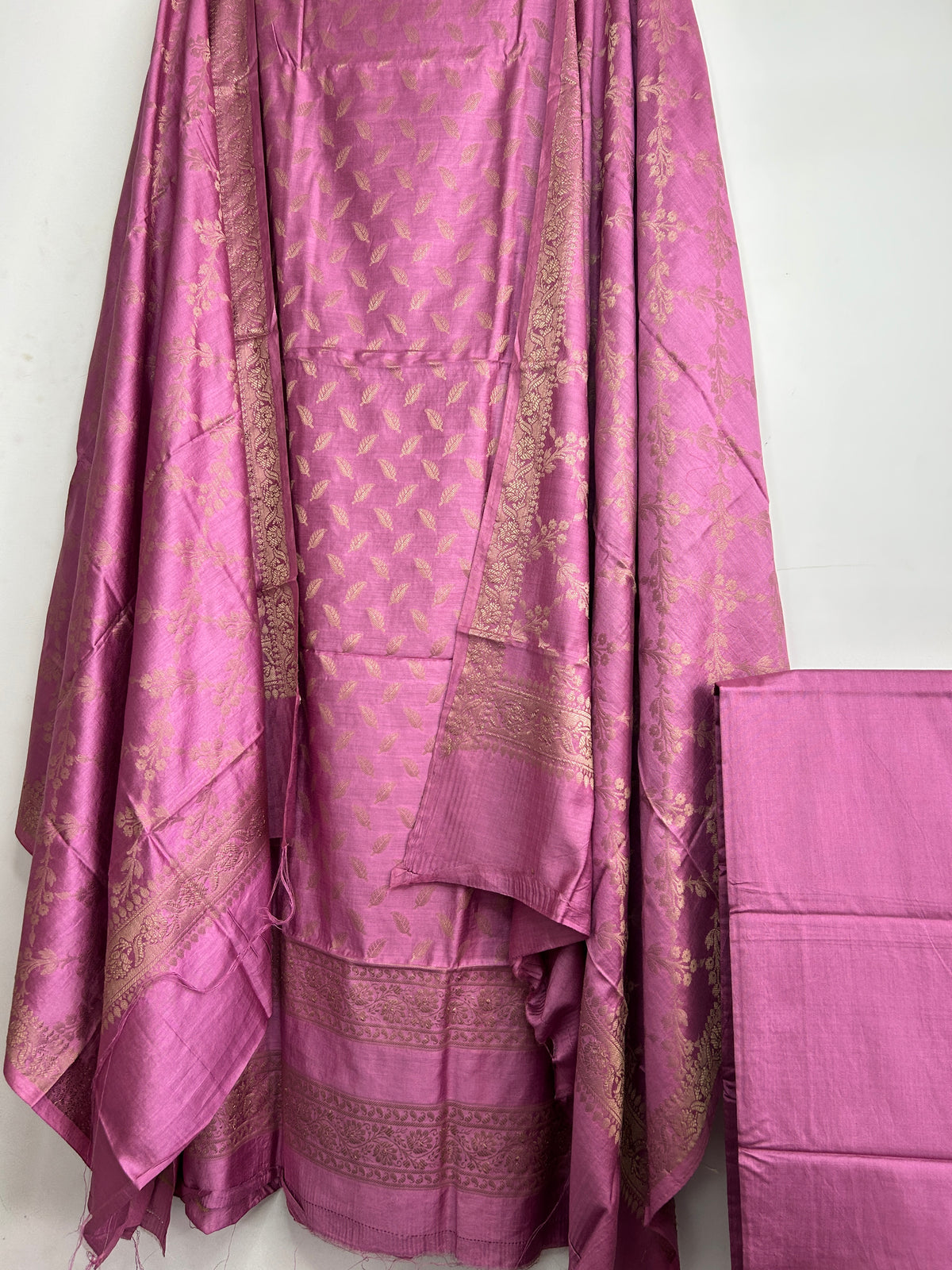9. Banarasi Silk Cotton Dress Material