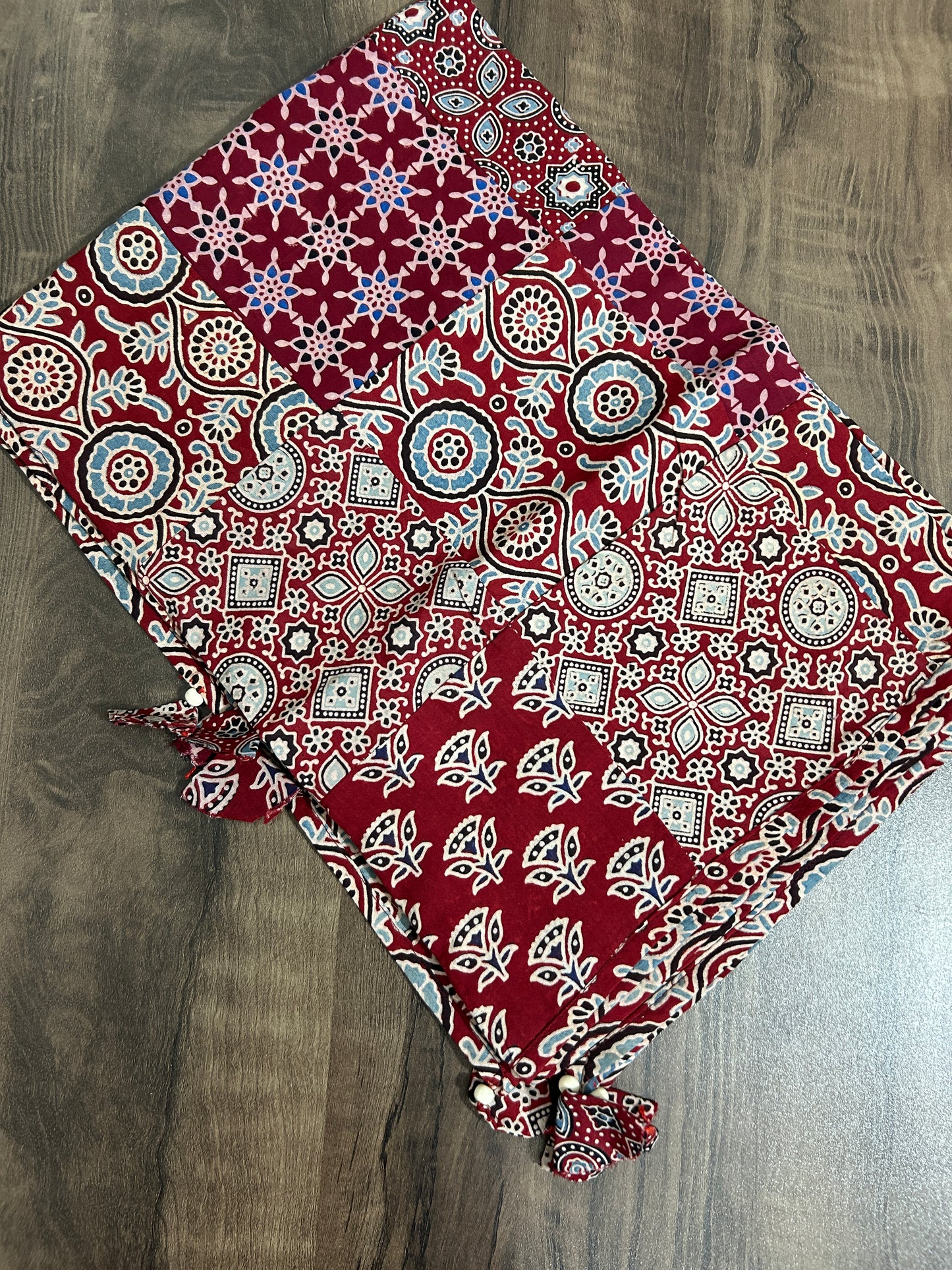 Appliqué Work and Mirror Work Cotton Dupatta