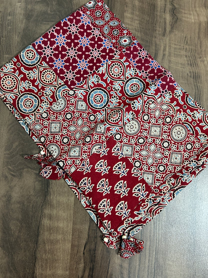 Appliqué Work and Mirror Work Cotton Dupatta