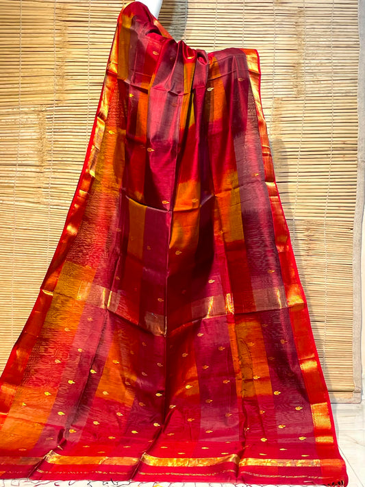 Maheshwari Silk Cotton Saree with Blouse