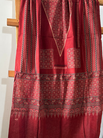 Ajrakh Cotton Dupatta