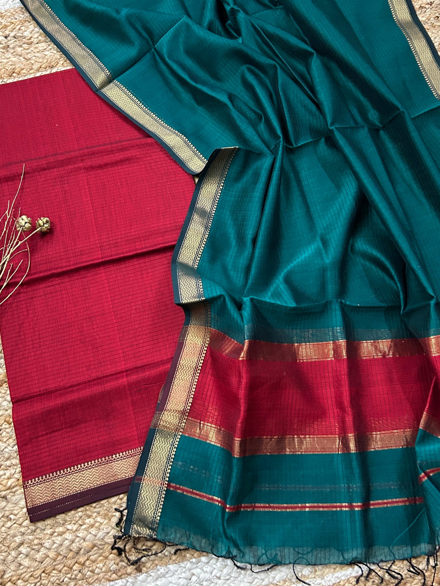 Maheshwari Silk Cotton Dress Material
