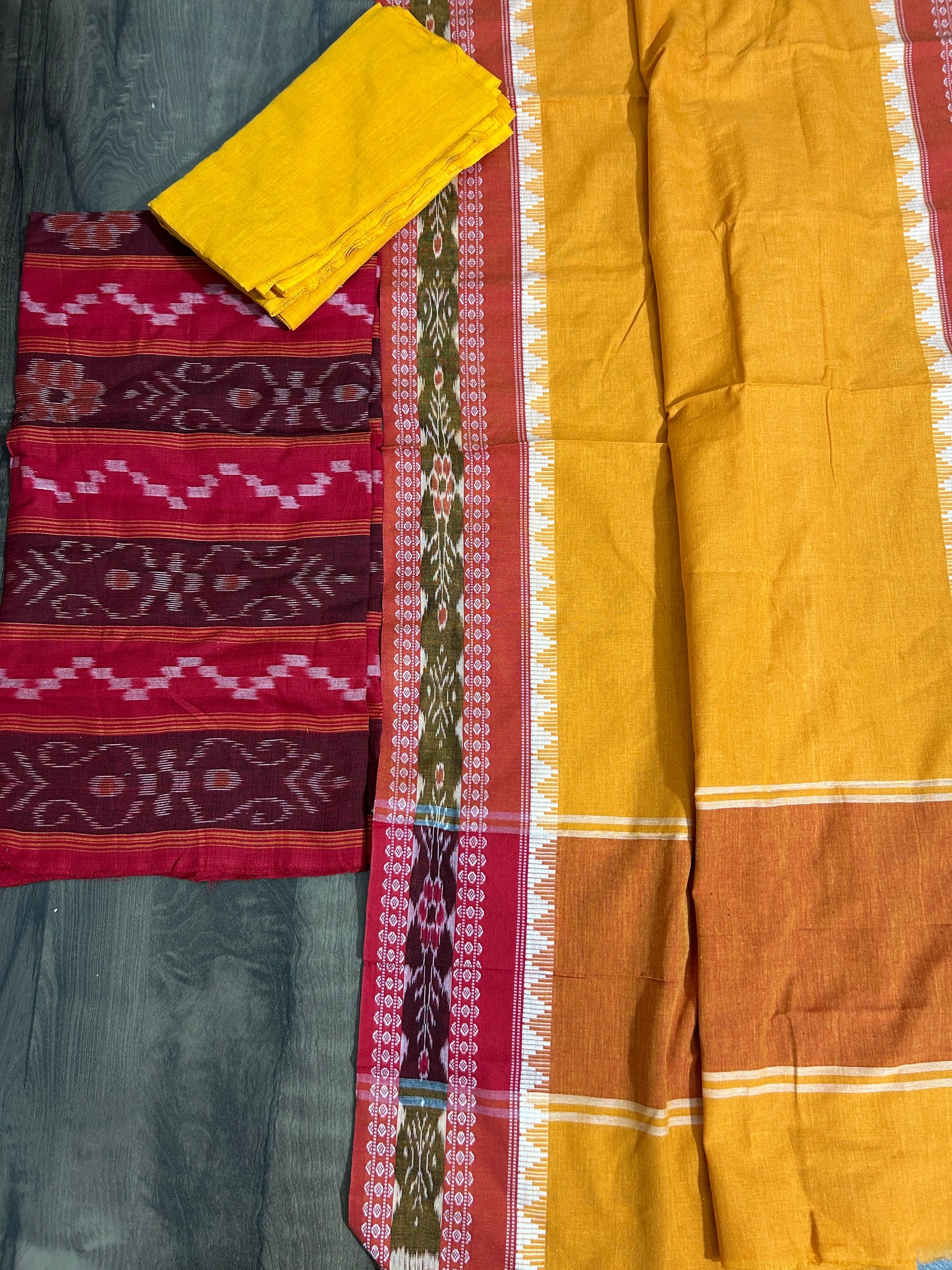 Sambalpuri Ikat Cotton Dress Material
