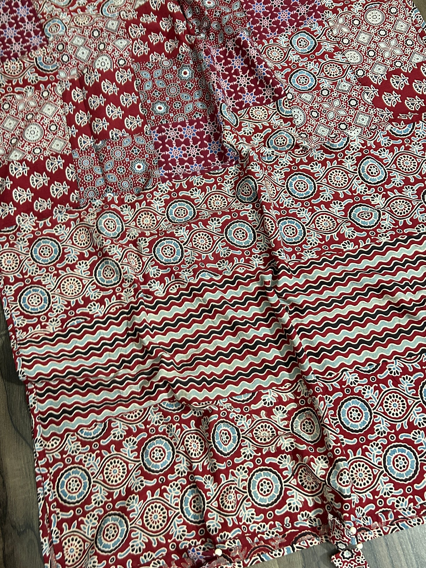 Appliqué Work and Mirror Work Cotton Dupatta