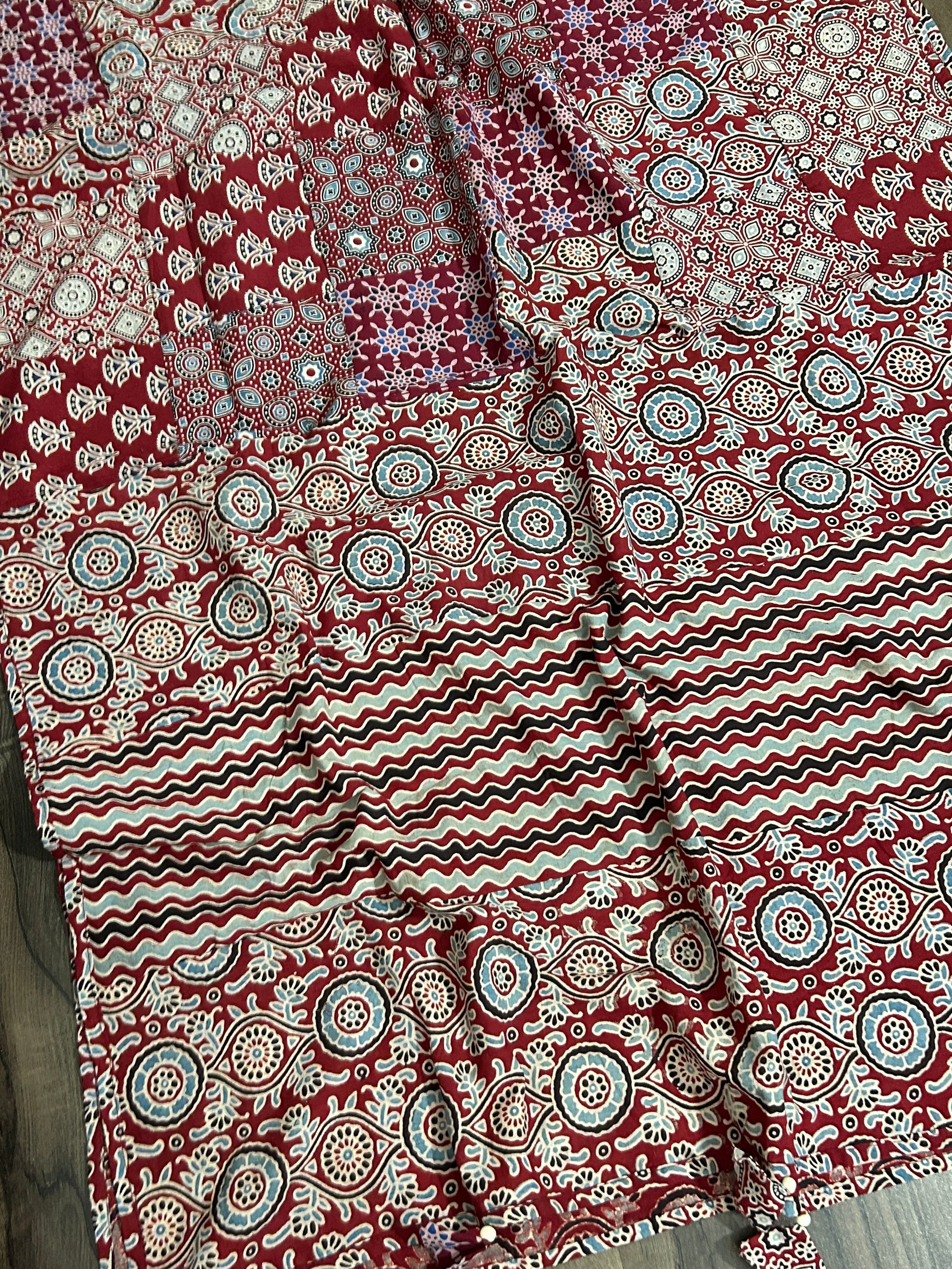 Appliqué Work and Mirror Work Cotton Dupatta