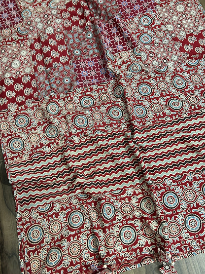 Appliqué Work and Mirror Work Cotton Dupatta