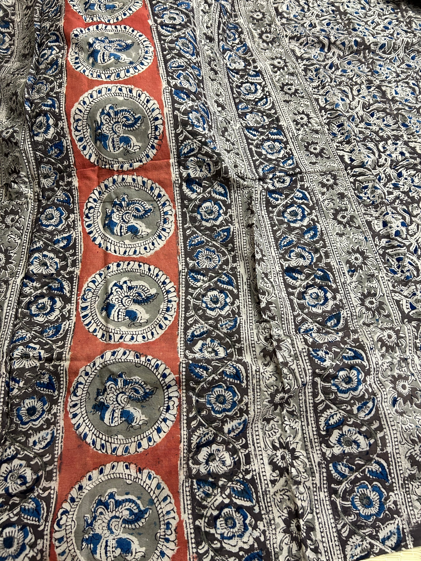 Kalamkari Cotton Saree with Blouse