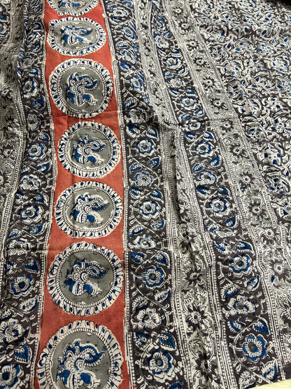 Kalamkari Cotton Saree with Blouse