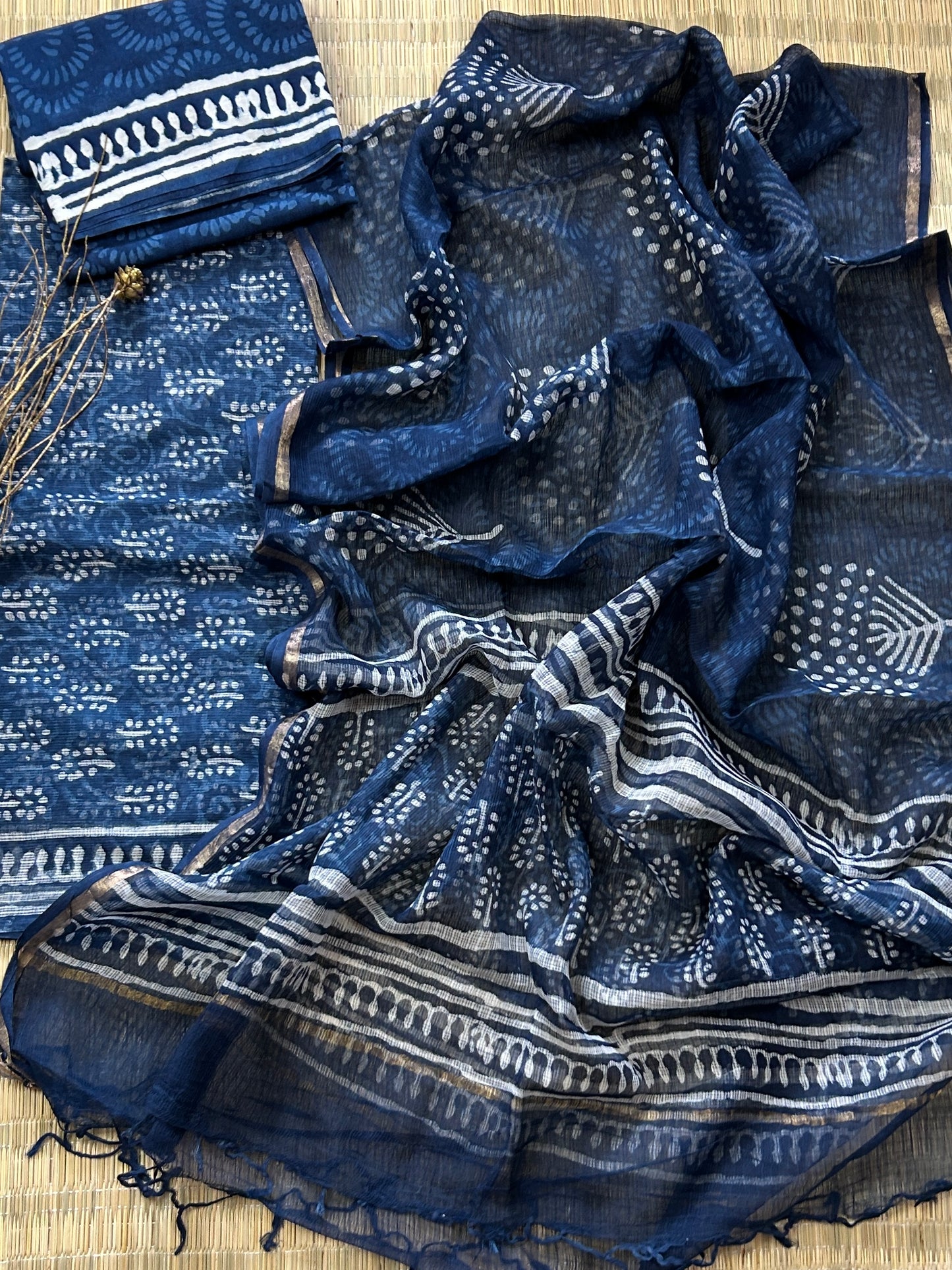 Hand BlockPrint Kota Doriya Dress Material