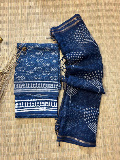 Hand BlockPrint Kota Doriya Dress Material