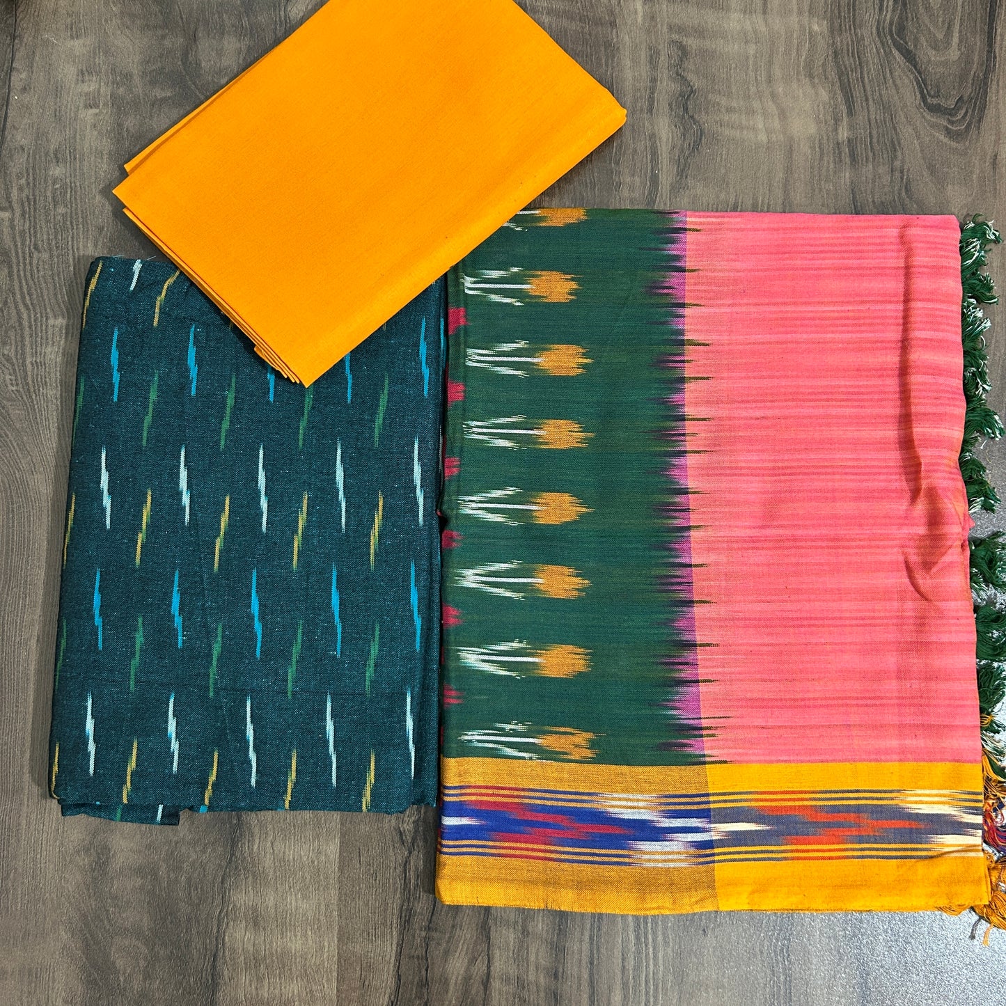 Ikat Cotton Dress Material