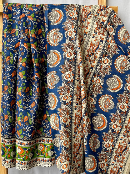 Kalamkari Cotton Saree with Blouse