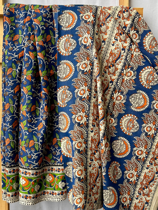 Kalamkari Cotton Saree with Blouse