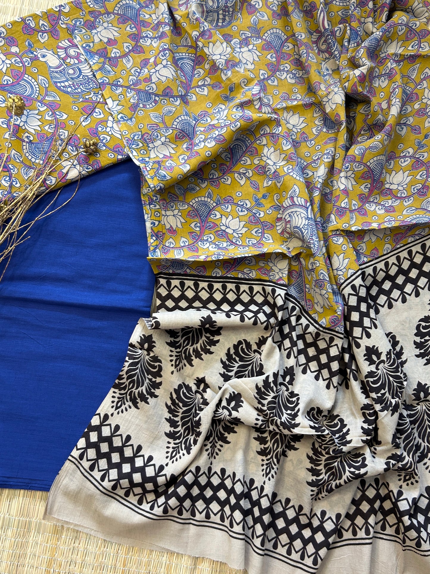 Kalamkari Cotton Dress Material