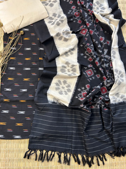 Double Ikat Cotton Dress Material
