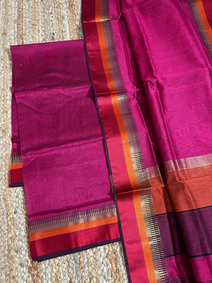 Maheshwari Silk Cotton Dress Material