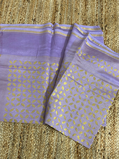 Appliqué Work Chanderi Silk Kurti Fabric