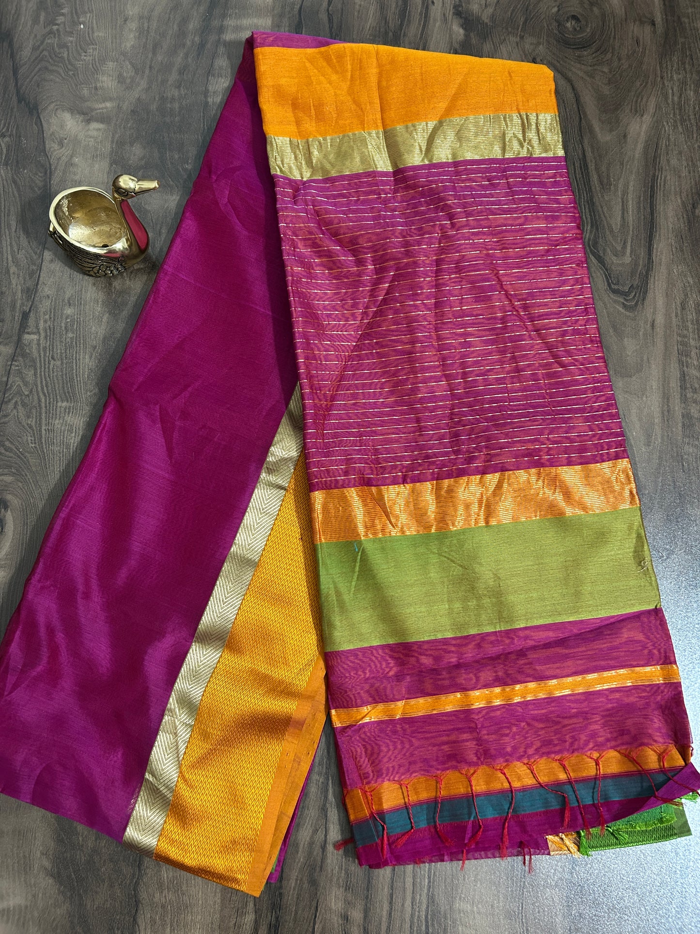 Maheshwari Silk Cotton Saree with Blouse