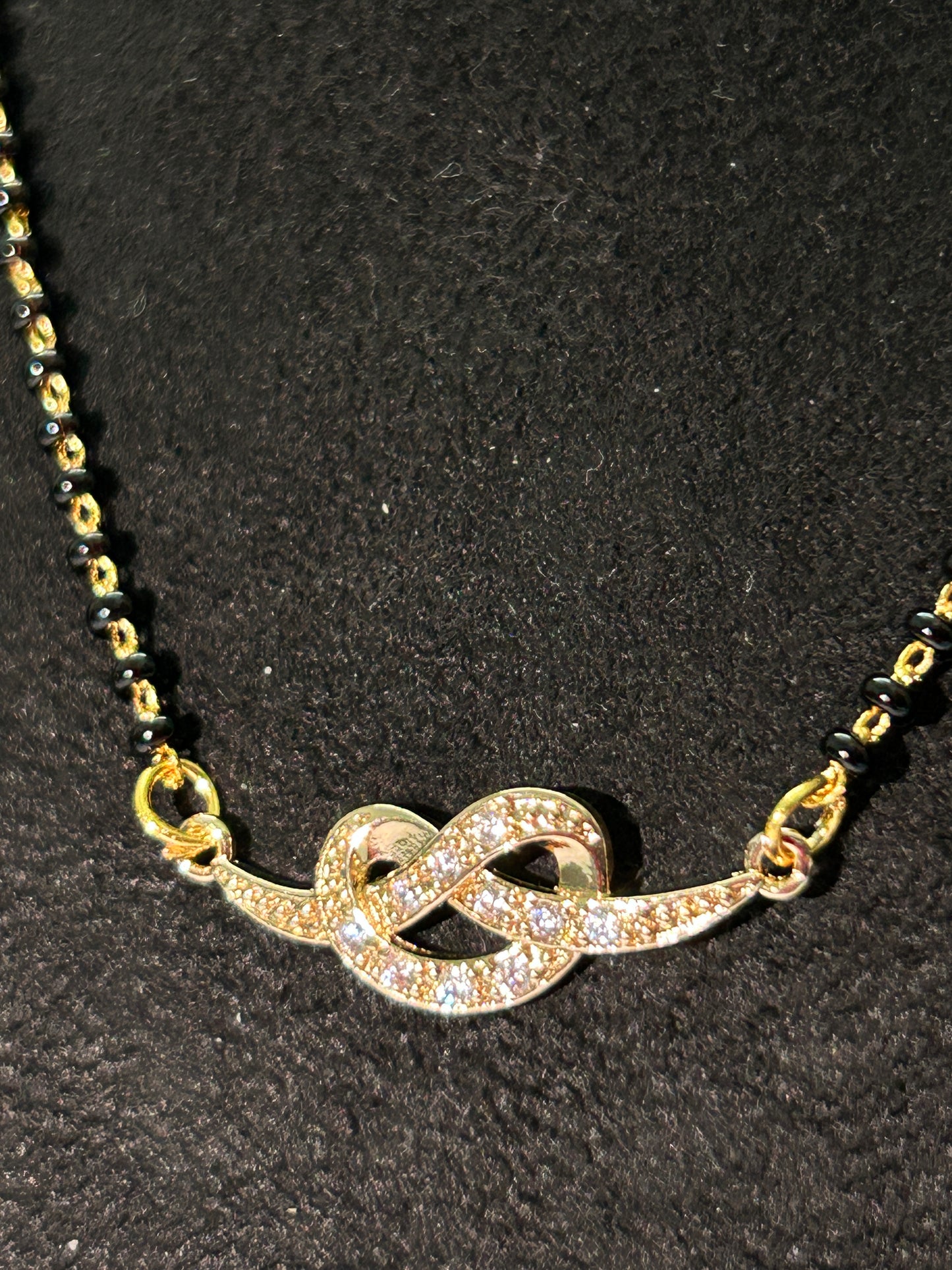 Mangalsutra with diamonds