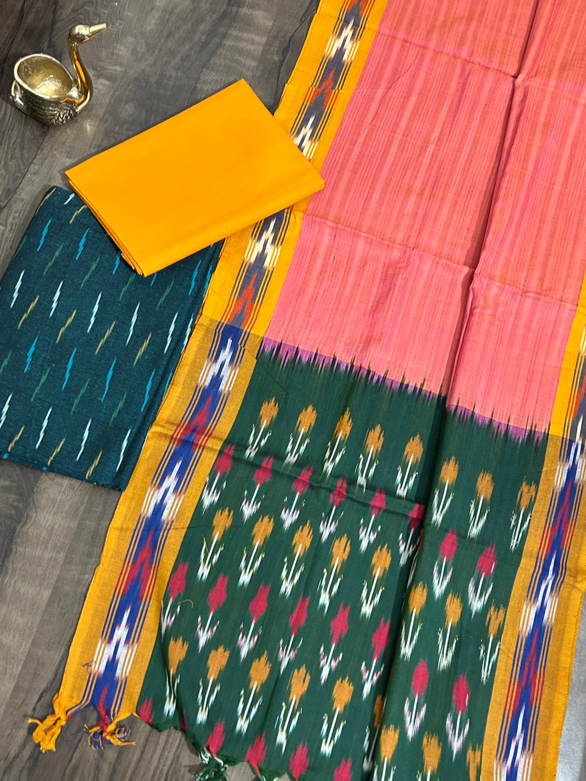 Ikat Cotton Dress Material